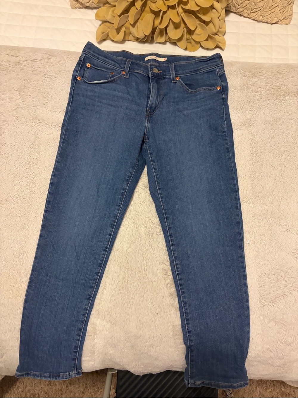 Women's Levi’s Boyfriend 30 Mid-Blue Stretch Skinny Jeans